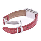 JAEGER-LECOULTRE ジャガー・ルクルト レベルソ フローラル ベゼルダイヤ 265.8.080 SS 時計 クオーツ シルバー文字盤 Aランク 中古 銀蔵