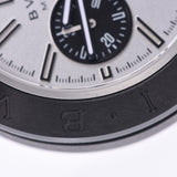 BVLGARI 宝格丽迪亚戈诺镁 DG42SMCCH 男士镁/橡胶手表自动绕组银表盘 A 级二手银藏