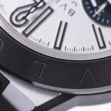 BVLGARI 宝格丽迪亚戈诺镁 DG42SMCCH 男士镁/橡胶手表自动绕组银表盘 A 级二手银藏