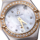 OMEGA Omega Constellation Bezel Diamond 12P Diamond 1267.75 Ladies YG/SS Watch Quartz Shell Dial A Rank Used Ginzo
