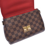 LOUIS VUITTON路易威登Damier Croisette 2WAY包棕色N53000女士手提包Shindo二手Ginzo