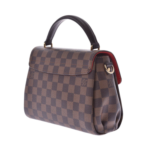 LOUIS VUITTON ルイヴィトンダミエクロワゼット 2WAY bag brown N53000 Lady's handbag newly used goods silver storehouse