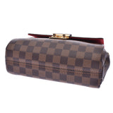 LOUIS VUITTON路易威登Damier Croisette 2WAY包棕色N53000女士手提包Shindo二手Ginzo