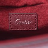 CARTIER Happy Birthday Mini Bag Bordeaux Ladies Leather Shoulder Bag A Rank Used Ginzo