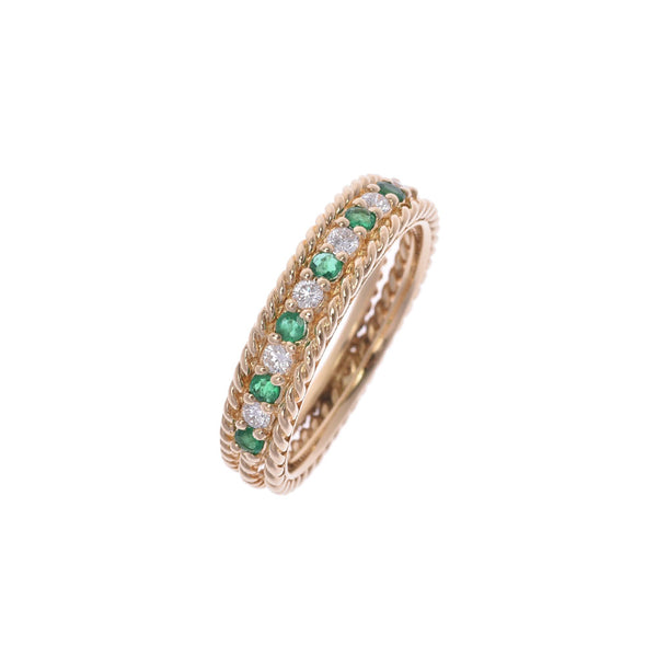 克里斯汀·迪奥（Christian Dior）祖母绿戒指17号中性K18YG戒指/戒指A级二手Ginzo