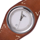 HERMES Hermes Arne HA1.710 Unisex SS / GP / Leather Watch Quartz White Dial AB Rank Used Ginzo