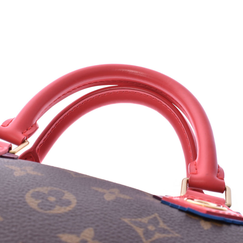 Authentic LOUIS VUITTON M41665 Speedy 30 Flamingo Monogram Totem Handbag  F/S