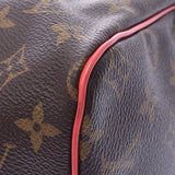 LOUIS VUITTON Louis Vuitton Monogram Totem Speedy 30 Flamingo Brown/Pink M41665 Women's Handbag Shin-Do Used Ginzo