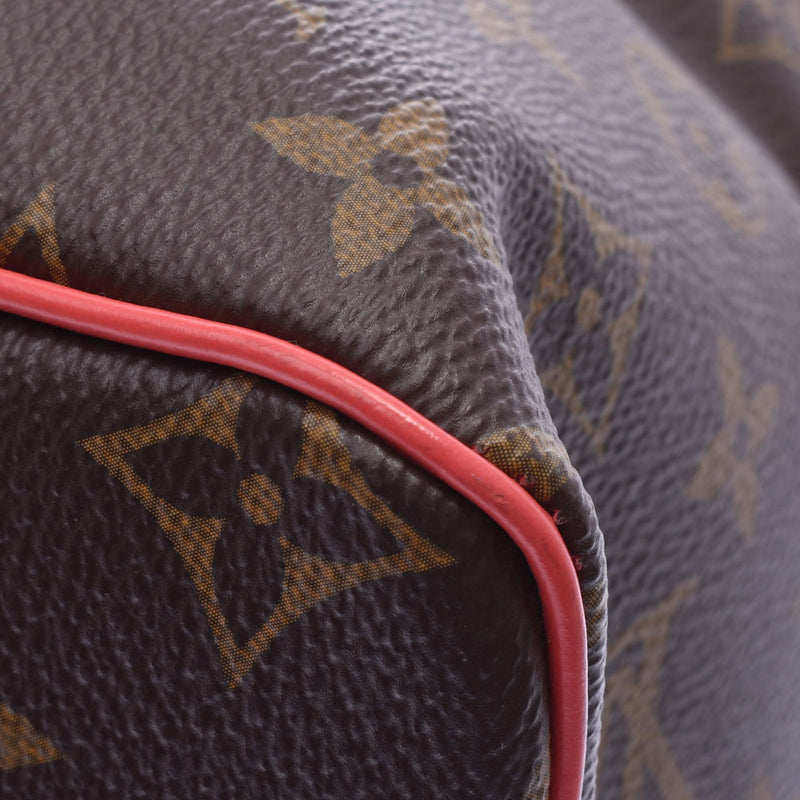 Authentic LOUIS VUITTON M41665 Speedy 30 Flamingo Monogram Totem Handbag  F/S