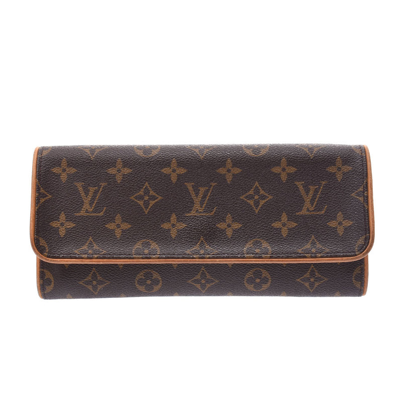 LOUIS VUITTON路易威登Monogram Pochette Twin GM棕色M51852女士单肩包B等级二手Ginzo