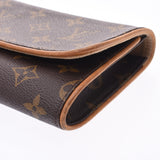 LOUIS VUITTON路易威登Monogram Pochette Twin GM棕色M51852女士单肩包B等级二手Ginzo