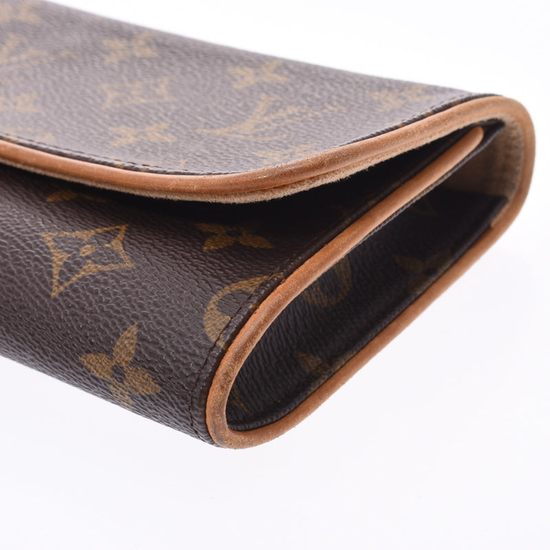 LOUIS VUITTON路易威登Monogram Pochette Twin GM棕色M51852女士单肩包B等级二手Ginzo