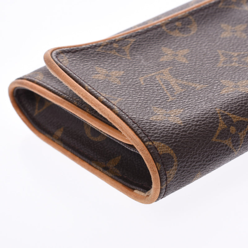 LOUIS VUITTON路易威登Monogram Pochette Twin GM棕色M51852女士单肩包B等级二手Ginzo