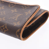LOUIS VUITTON路易威登Monogram Pochette Twin GM棕色M51852女士单肩包B等级二手Ginzo