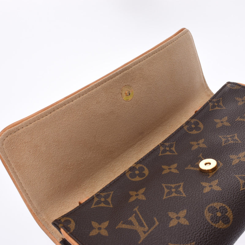 LOUIS VUITTON路易威登Monogram Pochette Twin GM棕色M51852女士单肩包B等级二手Ginzo