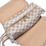 LOUIS VUITTON路易威登Damier Azur Naviglio白色N51189中性肩包AB等级二手Ginzo