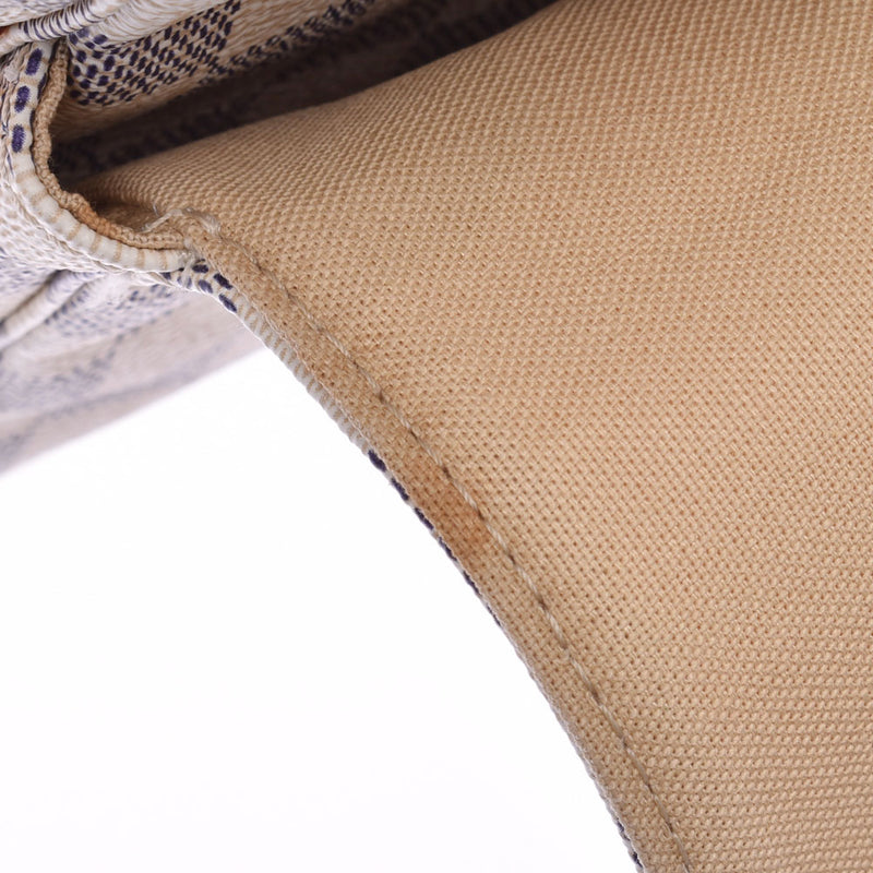 LOUIS VUITTON路易威登Damier Azur Naviglio白色N51189中性肩包AB等级二手Ginzo