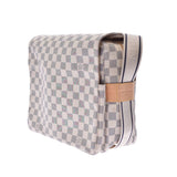 LOUIS VUITTON路易威登Damier Azur Naviglio白色N51189中性肩包AB等级二手Ginzo