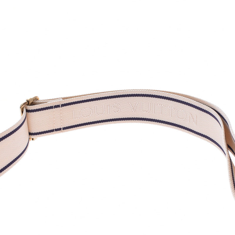 LOUIS VUITTON路易威登Damier Azur Naviglio白色N51189中性肩包AB等级二手Ginzo