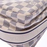 LOUIS VUITTON路易威登Damier Azur Naviglio白色N51189中性肩包AB等级二手Ginzo