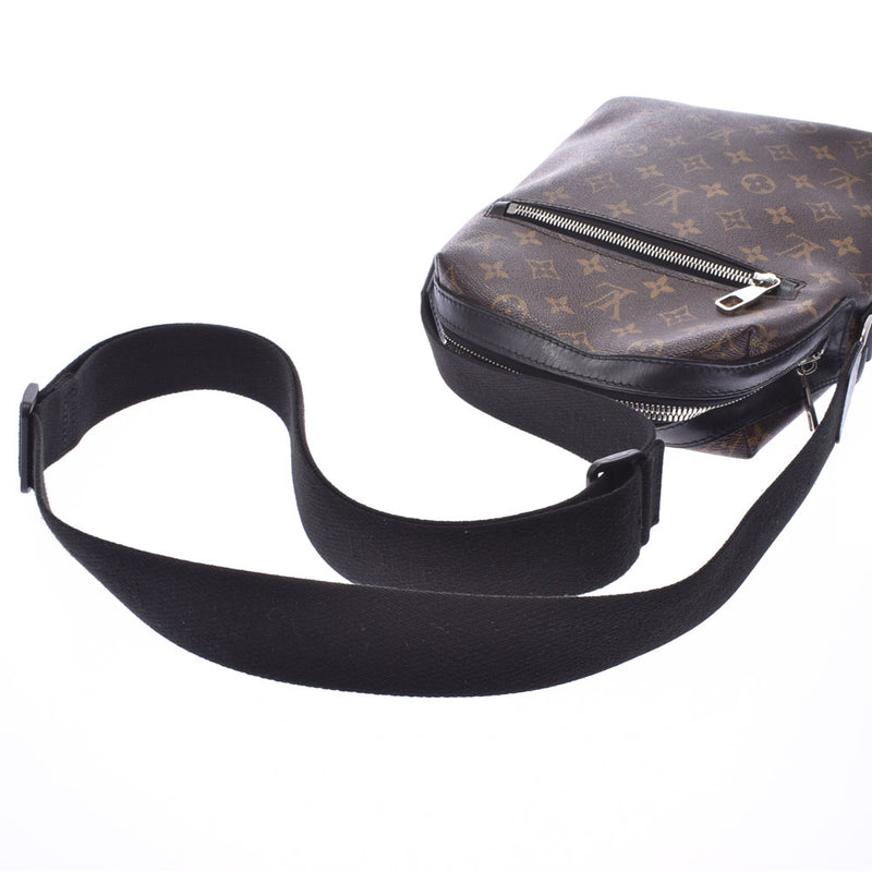 LOUIS VUITTON ルイヴィトン モノグラム マカサー トーレスPM ブラウン/黒 M40635 メンズ ショルダーバッグ Bランク 中古 銀蔵