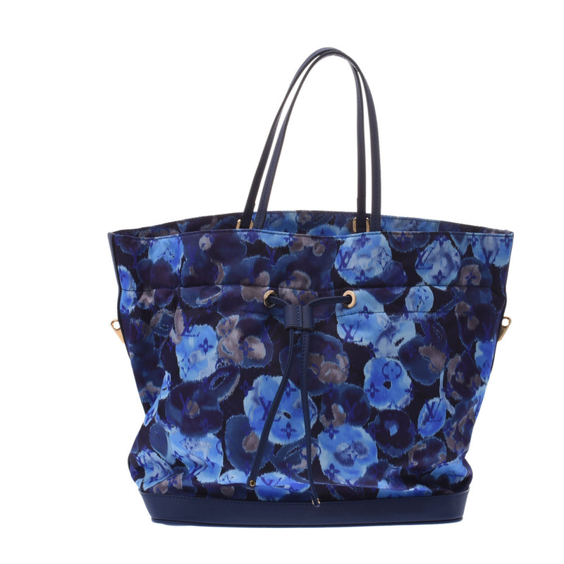 LOUIS VUIS VUITTON Louis Vuitton: Flower: 2WAY! 2WAY! Grandbag Granblue M94312 Ladies Nylon/Leather Handbag Shinko-Chusuchō Ginzō