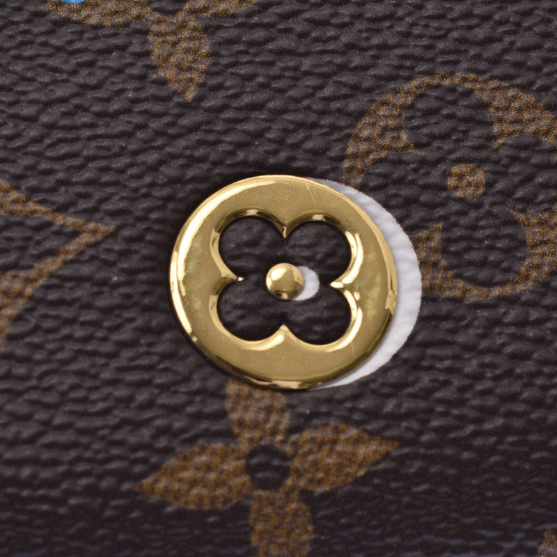 LOUIS VUITTON Louis Vuitton Monogram Love Lock Zippy Wallet Brown M64116 Women's Long Wallet A Rank Used Ginzo