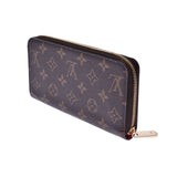 LOUIS VUITTON Louis Vuitton Monogram Love Lock Zippy Wallet Brown M64116 Women's Long Wallet A Rank Used Ginzo