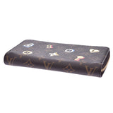 LOUIS VUITTON Louis Vuitton Monogram Love Lock Zippy Wallet Brown M64116 Women's Long Wallet A Rank Used Ginzo