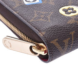 LOUIS VUITTON Louis Vuitton Monogram Love Lock Zippy Wallet Brown M64116 Women's Long Wallet A Rank Used Ginzo