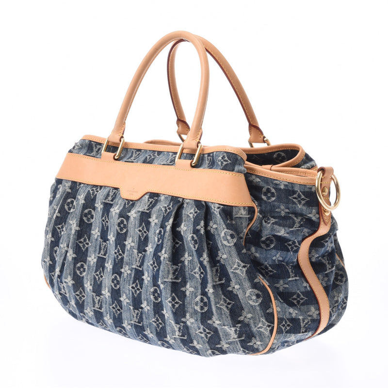 LOUIS VUITTON Louviton, GM, GM, and GM blue M95336, Lady Denim, 2WAY Bag AB, AB Rankenchinzo.