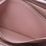 LOUIS VUITTON Louis Vuitton mahina zippy wallet magnolia (pink) M61868 ladies leather long wallets a rank used silver