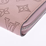 LOUIS VUITTON Louis Vuitton mahina zippy wallet magnolia (pink) M61868 ladies leather long wallets a rank used silver