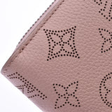 LOUIS VUITTON Louis Vuitton mahina zippy wallet magnolia (pink) M61868 ladies leather long wallets a rank used silver