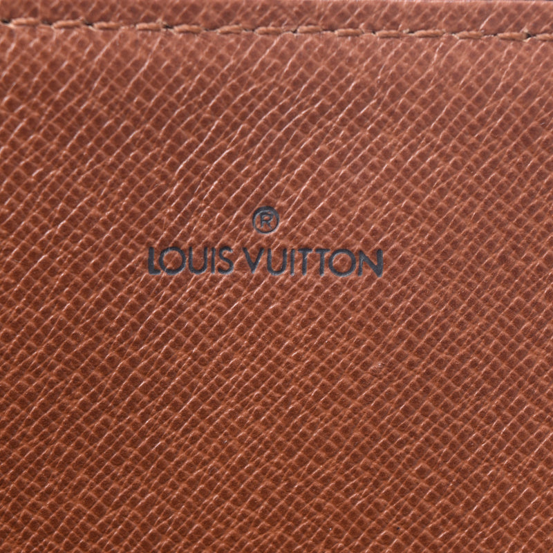 Louis Vuitton Monogram posh document man papers Case Brown m53456 Unisex clutch bag a rank Silver