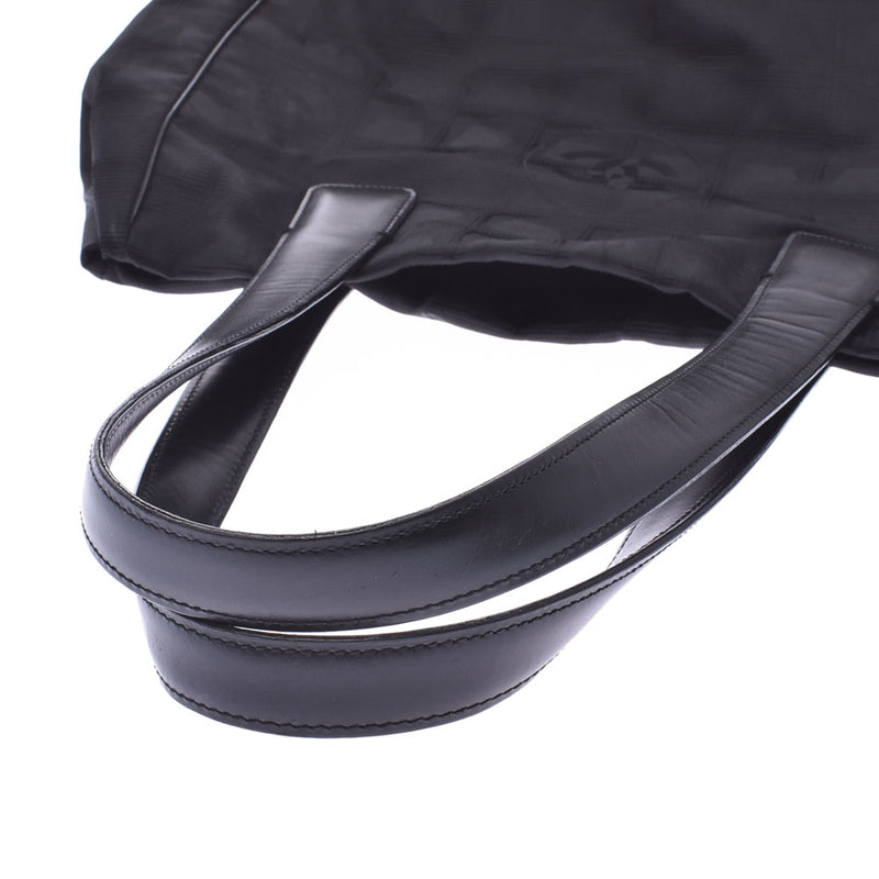 CHANEL新款旅行系列手提袋PM黑色女士尼龙/皮革手袋B等级二手Ginzo