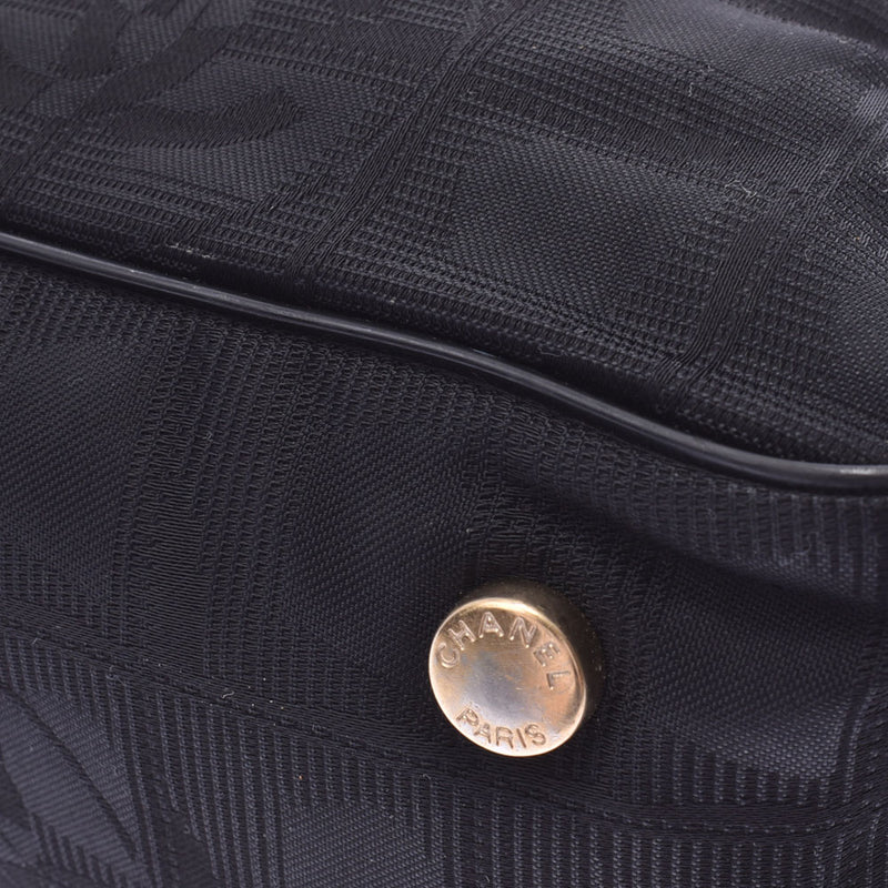 CHANEL新款旅行系列手提袋PM黑色女士尼龙/皮革手袋B等级二手Ginzo