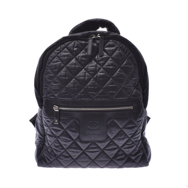 CHANEL Chanel Matrasse Coco Cocoon Backpack Black A92559 Ladies Nylon/Leather Backpack Day Pack A Rank Used Ginzo