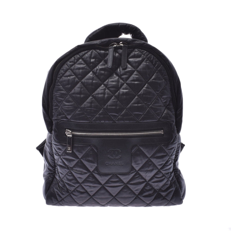 CHANEL Chanel Matrasse,可可背包,黑色A92559,女士尼龙/皮革,Luc Daypack A等级,使用银仓库。