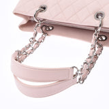 CHANEL Chanel Matrasse GST chain tote pink silver goldenware, ladies caviar skin, tote bag A rank, used silverware
