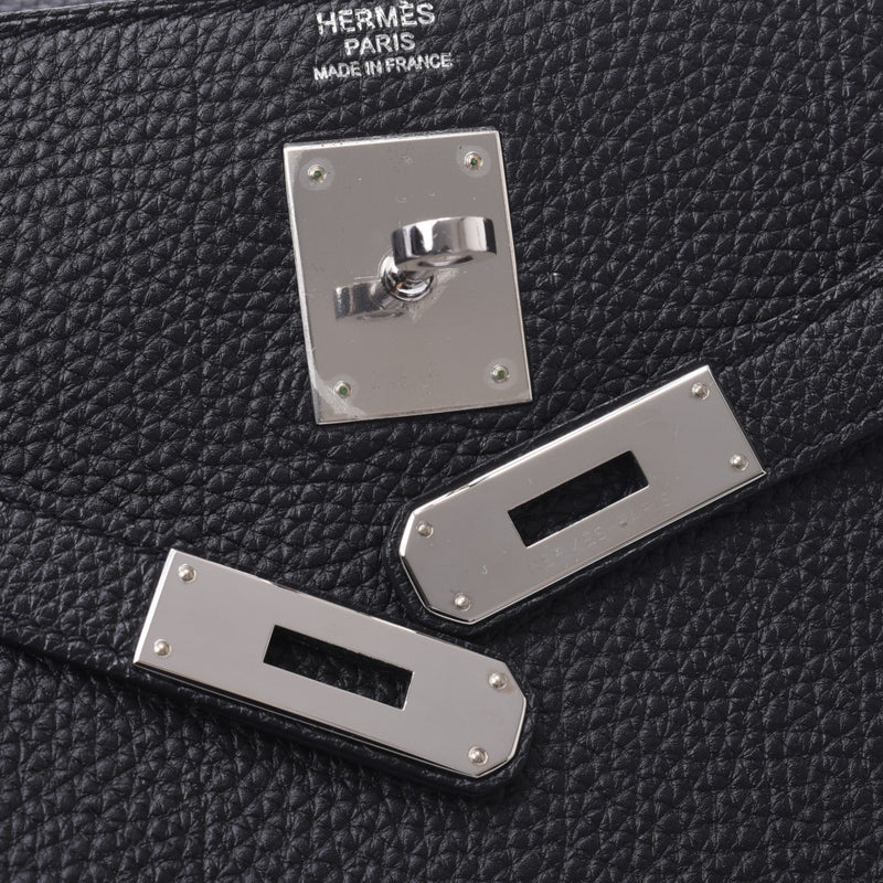 HERMES Hermèle Kelly 32, the black palladium, the metal fittings, *Rédysses, 2WAY bag, A-rank used silver storehouse, in 2014.