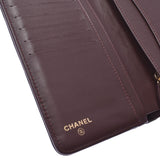Chanel mattress Double Zip Wallet Black Gold Hardware ladies lambskin long wallet a