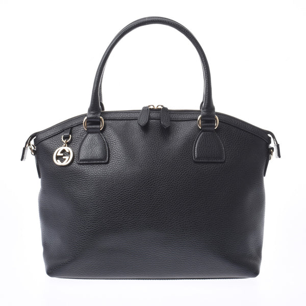 GUCCI Gucci, black 449, Ladies, Carf. Handbags, AB, AB, used silver razor.