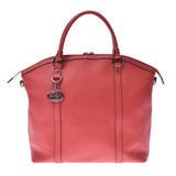 339551 GUCCI Gucci 2WAY handbag cinnabar red Lady's calf handbag A ranks used silver storehouse