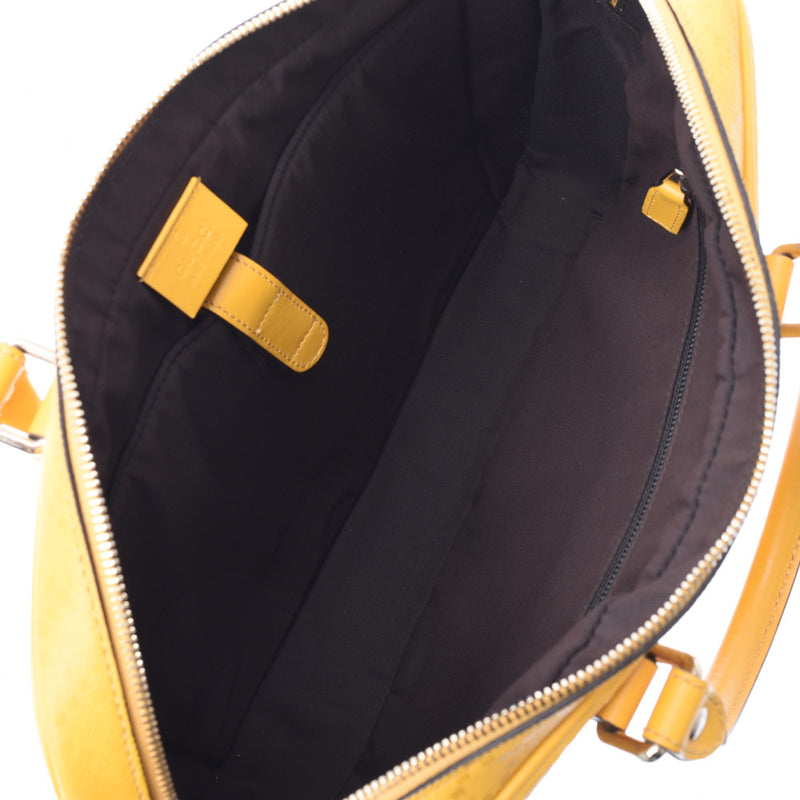 GUCCI Gucci Diamante 2WAY bag document bag yellow 344357 unisex calf business bag new same used Ginzo