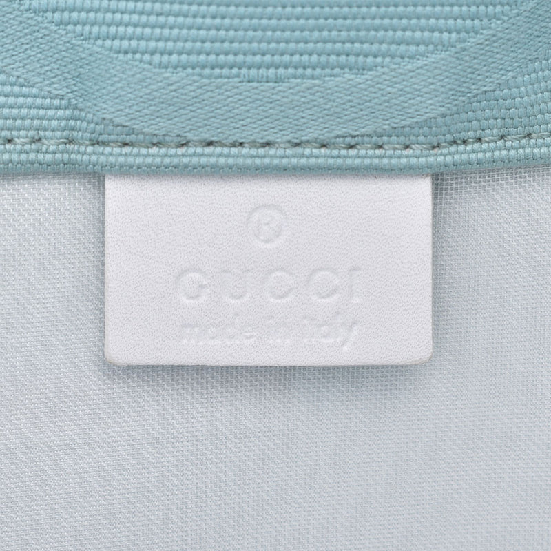 GUCCI Gucci G pattern light blue 123430 unisex canvas tote bag B rank used Ginzo