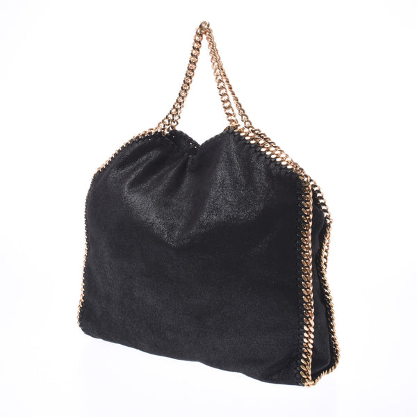 Stella McCartney Stella McCartney fabella chain shoulder black gold hardware Womens Faux Leather 2WAY bag a