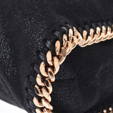 Stella McCartney Stella McCartney fabella chain shoulder black gold hardware Womens Faux Leather 2WAY bag a