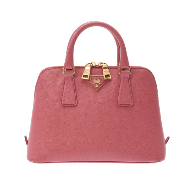 PRADA Prada 2WAY Bag Pink BL0838 Ladies Saffiano Handbag A Rank Used Ginzo