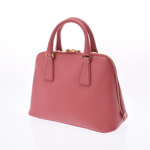PRADA Prada 2WAY Bag Pink BL0838 Ladies Saffiano Handbag A Rank Used Ginzo